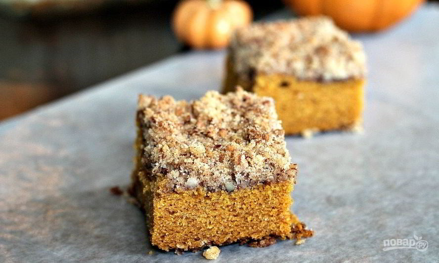 Рецепт ароматного тыквенного кекса с пряностями