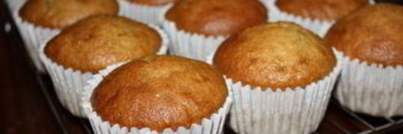 банановые капкейки с корично-медовым кремом