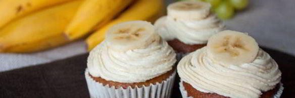 банановые капкейки с корично-медовым кремом