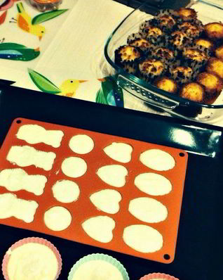 Быстрые ванильные кексы