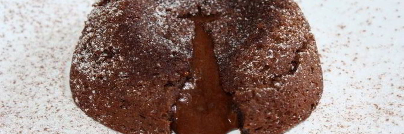 Фондан по-испански из горького шоколада