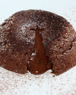 Фондан по-испански из горького шоколада