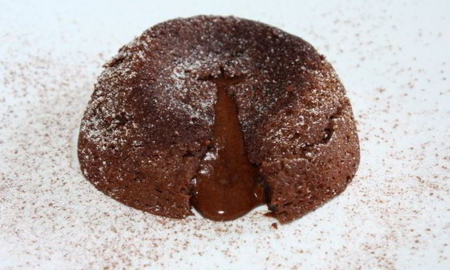 Рецепт фондана по-испански из горького шоколада