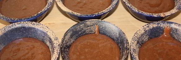 фондан по-испански из горького шоколада