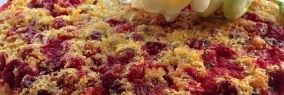 кекс на сыворотке из кукурузной крупы с клюквой и апельсиновой цедрой