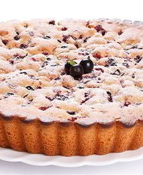 Кекс с черной смородиной и лимонной цедрой