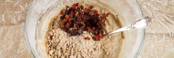 кекс с кешью и цукатами