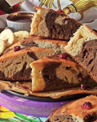 Кекс с клюквой и кофе