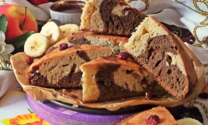 Рецепт кекса с клюквой и кофе