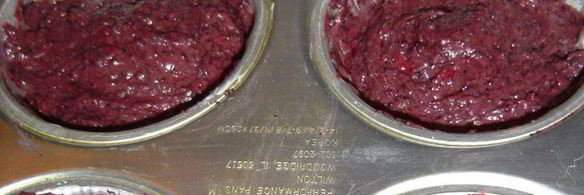 кексы черничные