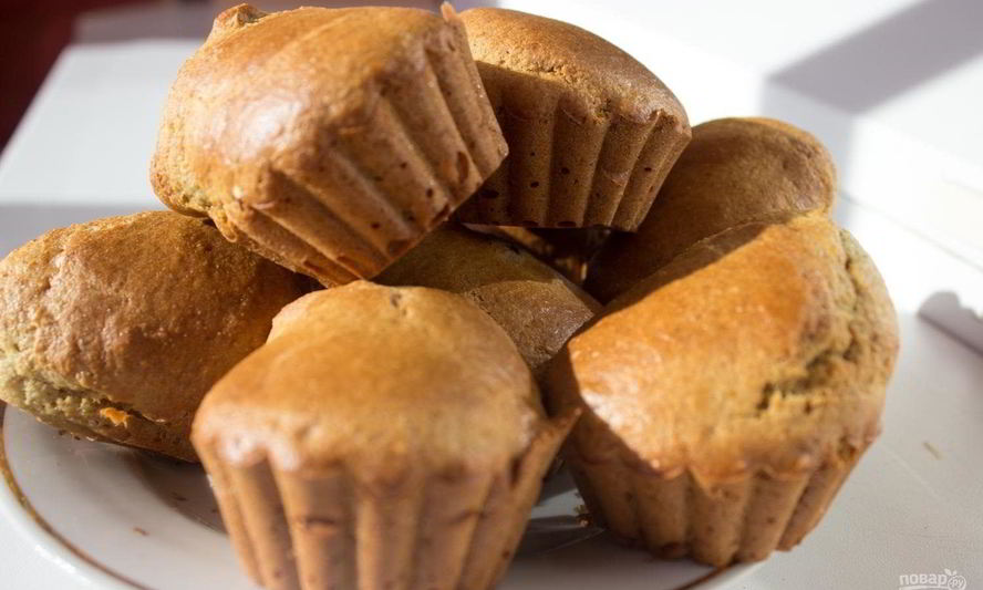 Рецепт кексов простых на молоке