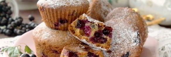 кексы со смородиной