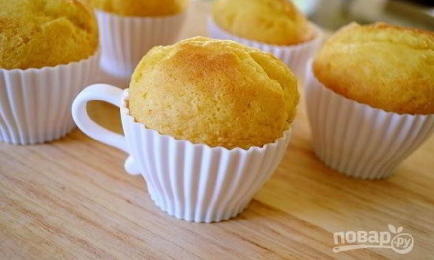Рецепт кексов творожных в формочках