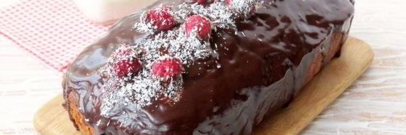 кофейный кекс с малиной