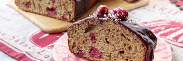 кофейный кекс с малиной