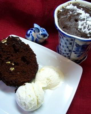 Кофейный кекс в микроволновке