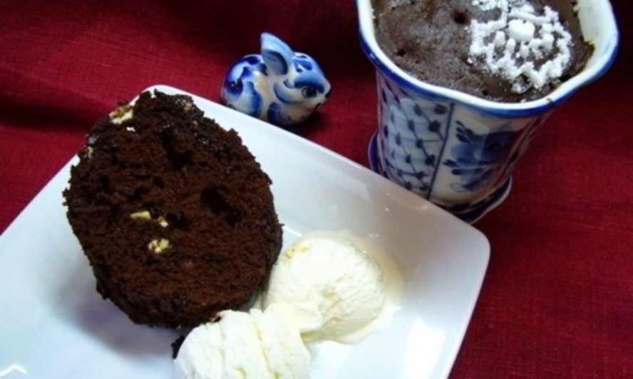 Рецепт кофейного кекса в микроволновке