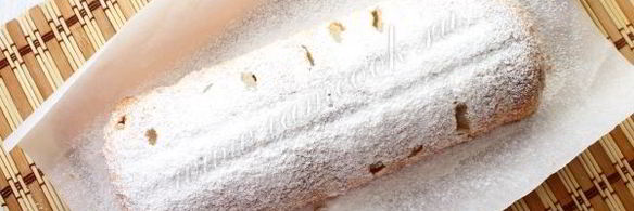 лимонный кекс с грушами и миндалем