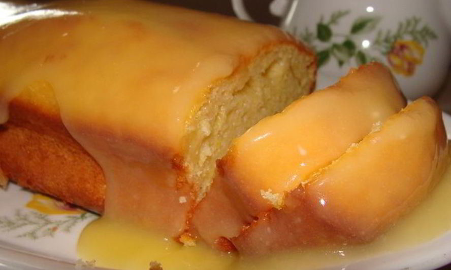 Рецепт лимонного кекса с лимонным курдом