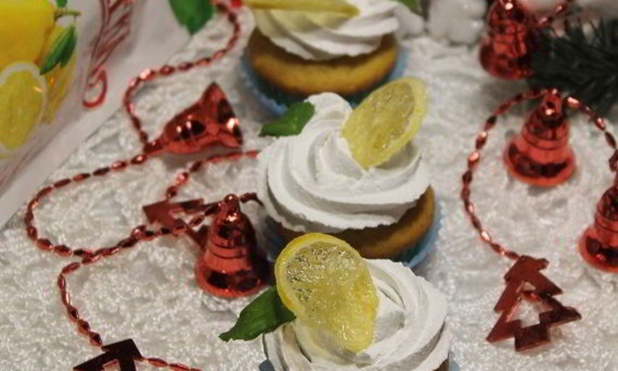 Рецепт лимонных кексов заснеженный лимон