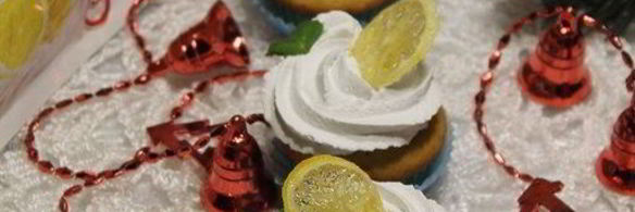 лимонные кексы заснеженный лимон