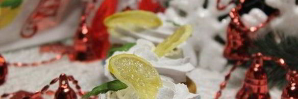 лимонные кексы заснеженный лимон