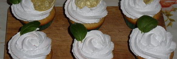 лимонные кексы заснеженный лимон