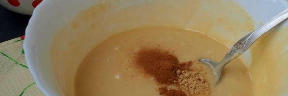 мраморный пряный кекс на сыворотке с малиной