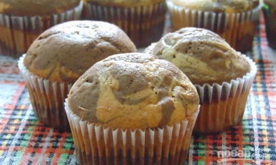 Рецепт мраморных кексов