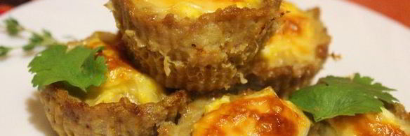 мясные кексы с начинкой