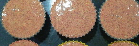 печеночные кексы с начинкой из кураги и моцареллы