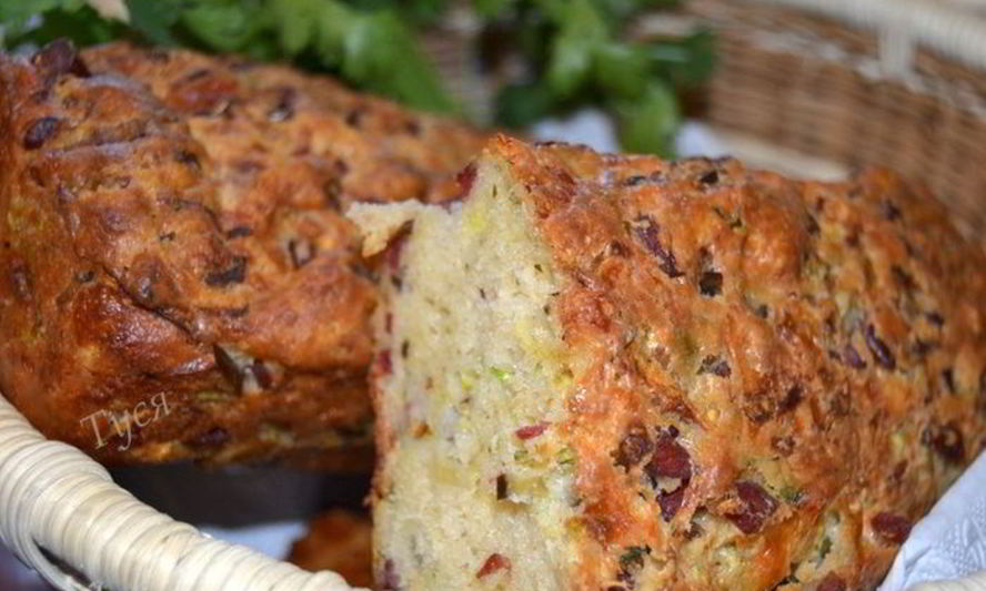 Рецепт пикантного закусочного кекса