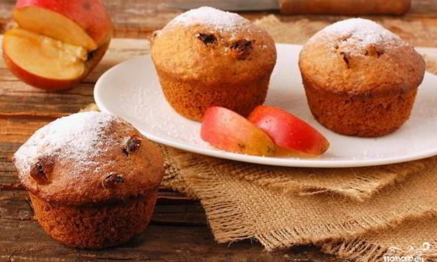 Рецепт постных яблочных кексов