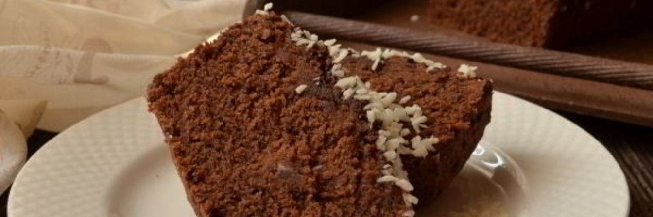 Шоколадно-кокосовый постный кекс