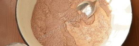 шоколадно-кокосовый постный кекс