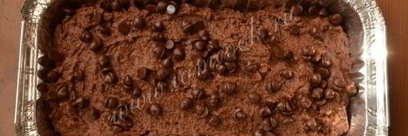 шоколадно-кокосовый постный кекс