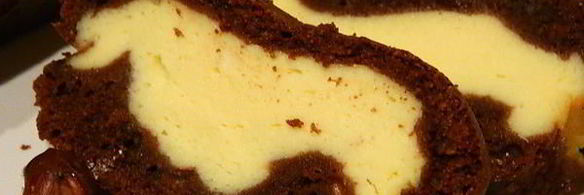 шоколадно-творожный кекс