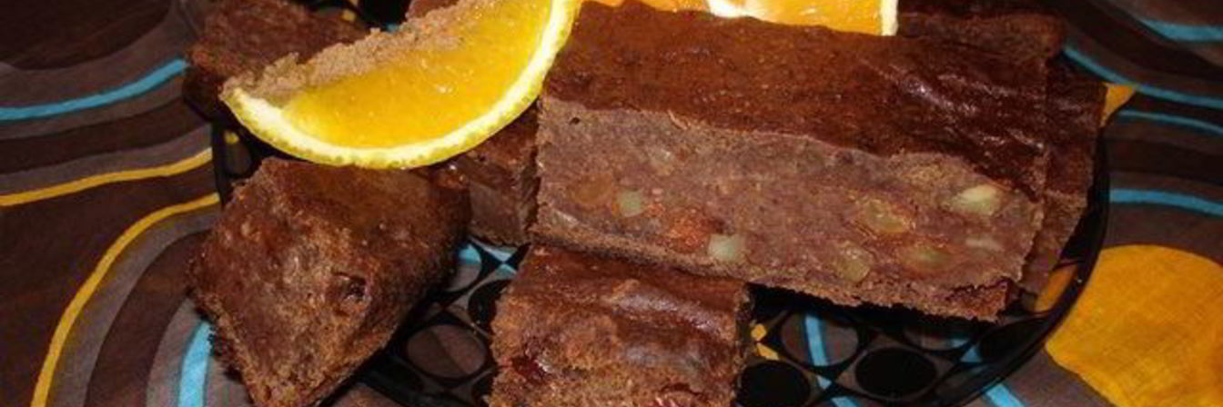 Шоколадный кекс с финиками