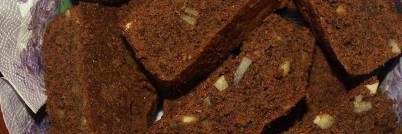 шоколадный кекс с миндалем и орехами пекан