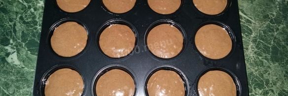 шоколадные кексы с творогом внутри