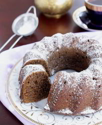 Творожный черемуховый кекс