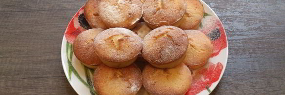 творожные кексы с апельсиновыми цукатами