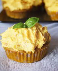 Тыквенные кексы с морковным кремом