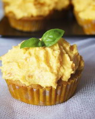 Тыквенные кексы с морковным кремом