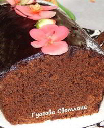 Влажный шоколадный кекс без яиц