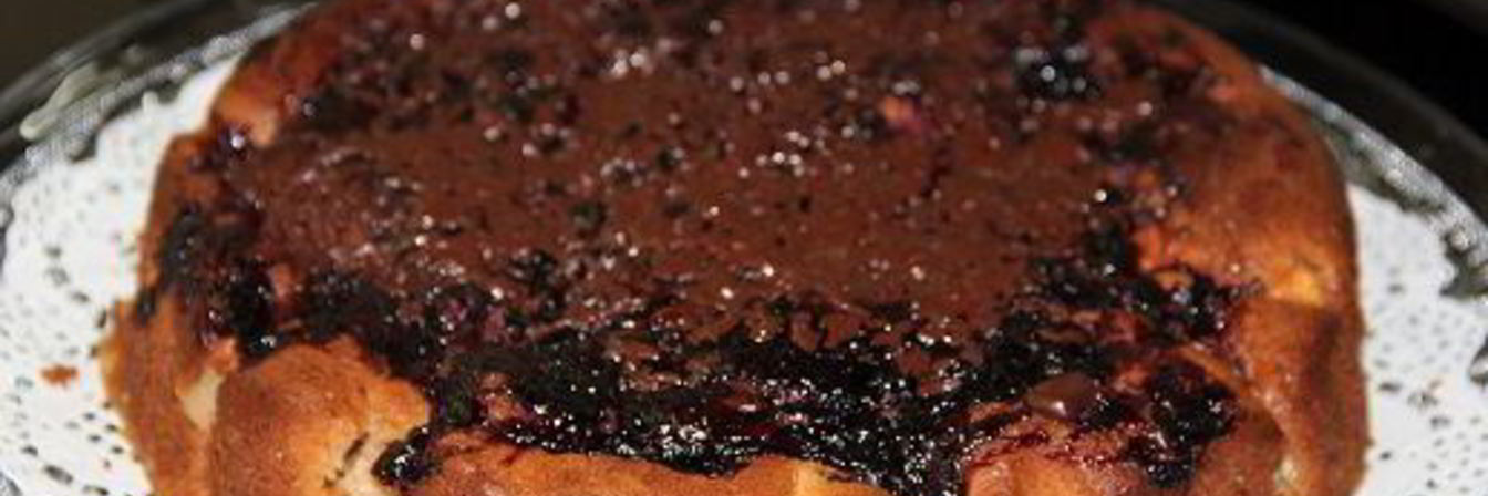 Яблочно-творожный кекс