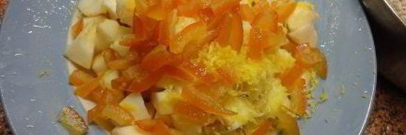 яблочно-творожный кекс