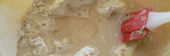 батон с льняными семенами на закваске