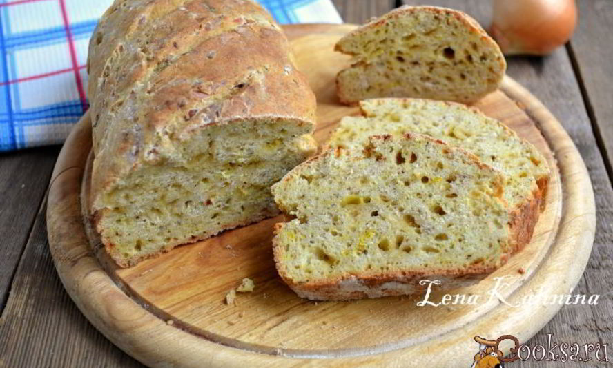 Рецепт бездрожжевого итальянского хлеба с сыром