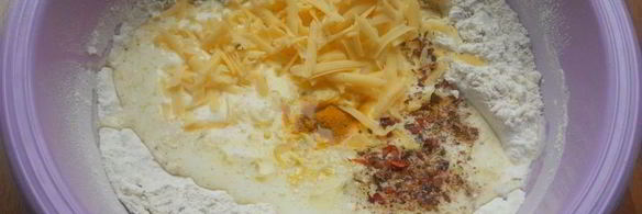 бездрожжевой итальянский хлеб с сыром